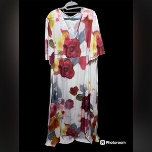 Unbranded size XL high low maxi dress/kaftan NWT no material tags